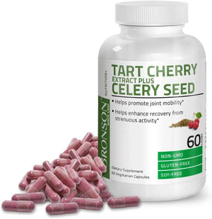 BRONSON - Bronson Tart Cherry Extract + Celery Seed 60 Capsulas - The Red Vitamin MX - Suplementos Alimenticios - {{ shop.shopifyCountryName }}