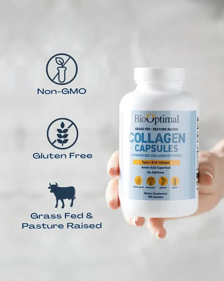 BIOOPTIMAL - BioOptimal Collagen Peptides 180 Capsulas - The Red Vitamin MX - Suplementos Alimenticios - {{ shop.shopifyCountryName }}