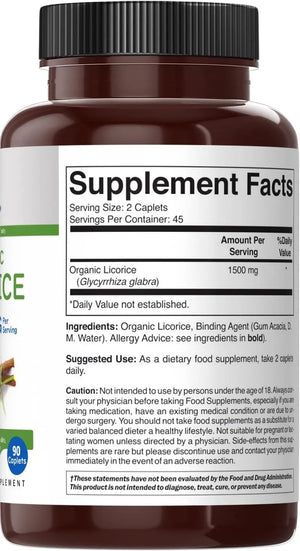 BRIEOFOOD - Brieofood Organic Licorice 1500Mg. 90 Tabletas - The Red Vitamin MX - Suplementos Alimenticios - {{ shop.shopifyCountryName }}