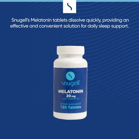 SNUGELL - Snugell Melatonin 20Mg. 120 Tabletas 2 Pack - The Red Vitamin MX - Suplementos Alimenticios - {{ shop.shopifyCountryName }}