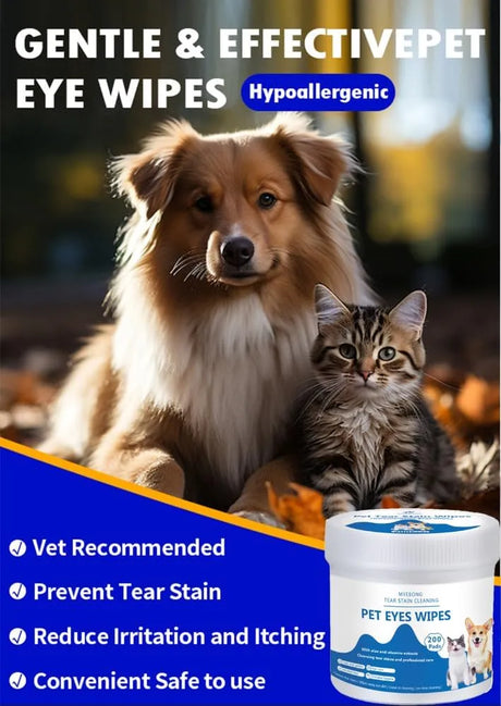 MYEBONG - MYEBONG Eye Wipes for Dogs 200 Toallitas - The Red Vitamin MX - Cuidado De Los Ojos De Los Perros - {{ shop.shopifyCountryName }}