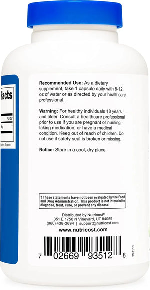 NUTRICOST - Nutricost Dong Quai 565Mg. 240 Capsulas 2 Pack - The Red Vitamin MX - Suplementos Alimenticios - {{ shop.shopifyCountryName }}