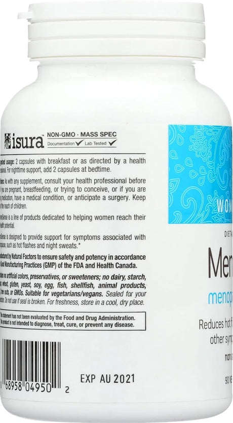 NATURAL FACTORS - Natural Factors Menosense 90 Capsulas - The Red Vitamin MX - Suplementos Alimenticios - {{ shop.shopifyCountryName }}