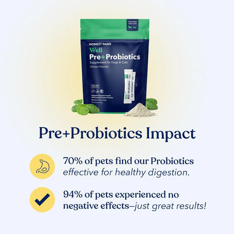 HONEST PAWS - Honest Paws Premium Probiotic Powder Chicken 30 Paquetes - The Red Vitamin MX - Probióticos Para Perros - {{ shop.shopifyCountryName }}