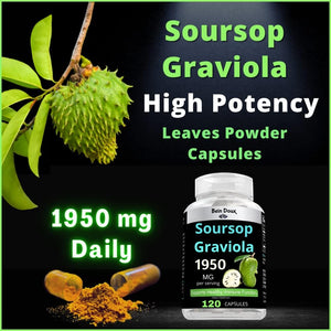 BEIN DOUX Soursop Graviola 1950Mg. 120 Capsulas