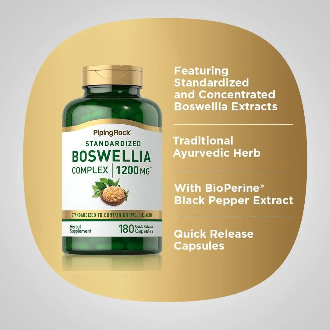 PIPING ROCK - Piping Rock Boswellia Extract 1200Mg. 180 Capsulas - The Red Vitamin MX - Suplementos Alimenticios - {{ shop.shopifyCountryName }}