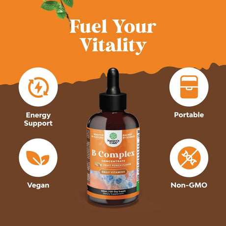 NATURES CRAFT - Natures Craft Vegan Vitamin B Complex Liquid 120Ml. - The Red Vitamin MX - Suplementos Alimenticios - {{ shop.shopifyCountryName }}