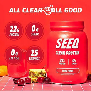 SEEQ - SEEQ Clear Whey Isolate Protein Powder Fruit Punch 25 Servicios - The Red Vitamin MX - Suplementos Alimenticios - {{ shop.shopifyCountryName }}