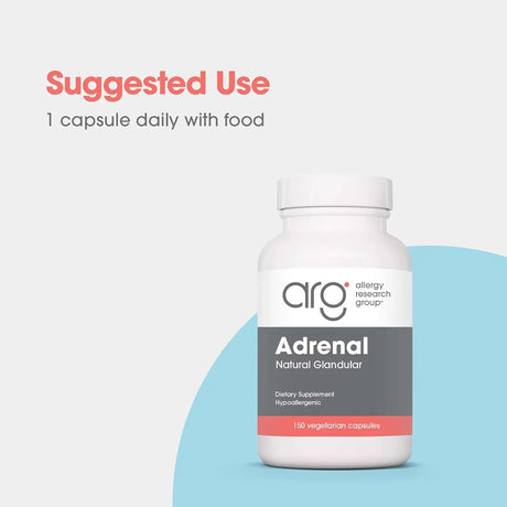 ALLERGY RESEARCH GROUP - Allergy Research Group Adrenal Support 150 Capsulas - The Red Vitamin MX - Suplementos Alimenticios - {{ shop.shopifyCountryName }}