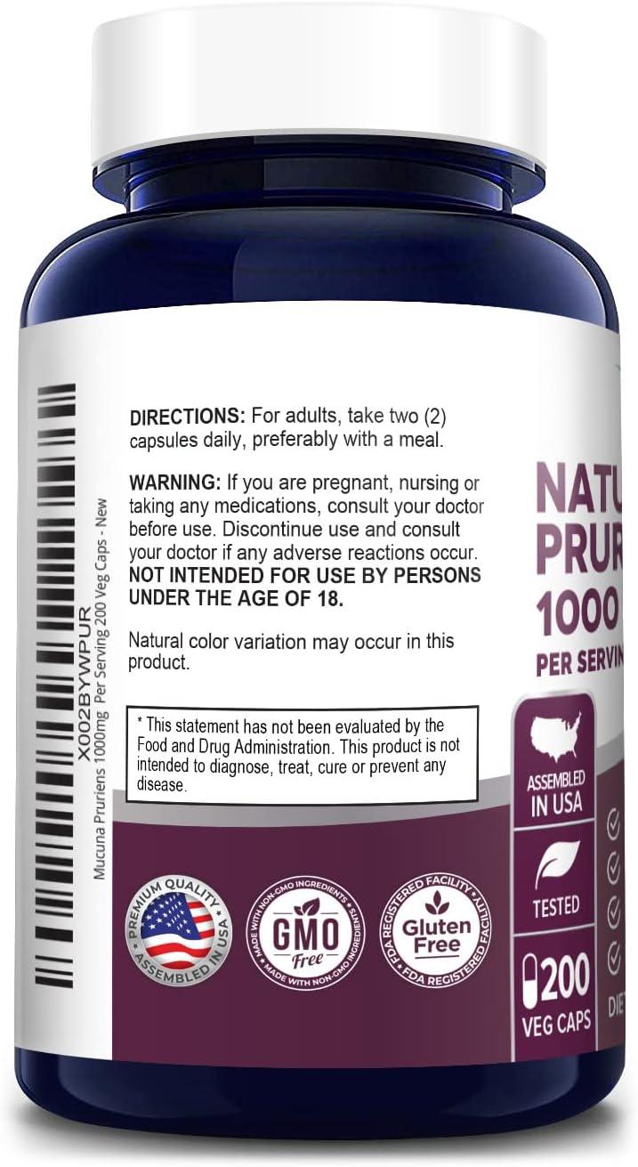 NUSAPURE - NusaPure Mucuna Pruriens 1000Mg. 200 Capsulas - The Red Vitamin MX - Suplementos Alimenticios - {{ shop.shopifyCountryName }}