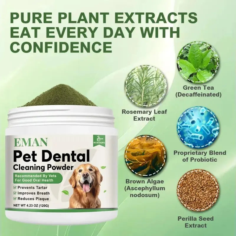 EMAN - EMAN Dog Teeth Cleaning Powder 120Gr. - The Red Vitamin MX - Cuidado Dental Para Perros - {{ shop.shopifyCountryName }}