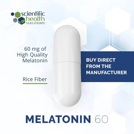 SCIENTIFIC HEALTH SOLUTIONS - Scientific Health Solutions Melatonin 60Mg. 60 Capsulas 2 Pack - The Red Vitamin MX - Suplementos Alimenticios - {{ shop.shopifyCountryName }}