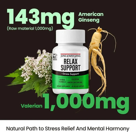 JUNGKWANJANG - JungKwanJang Relax with Valerian Root and American Ginseng 60 Capsulas - The Red Vitamin MX - Suplementos Alimenticios - {{ shop.shopifyCountryName }}