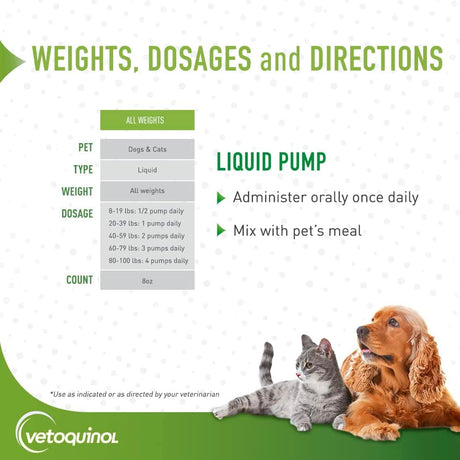 VETOQUINOL - Vetoquinol Triglyceride Liquid Omega 3 for Dogs and Cats 8 Fl.Oz. 2 Pack - The Red Vitamin MX - Aceite De Pescado Para Perros - {{ shop.shopifyCountryName }}