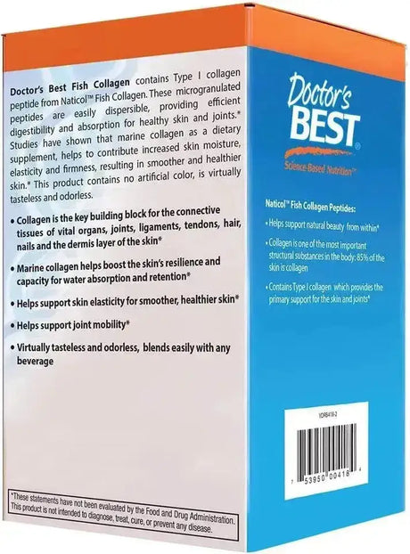 DOCTOR'S BEST - Doctor's Best Fish Collagen w/Naticol Powder 30 Paquetes - The Red Vitamin MX - Suplementos Alimenticios - {{ shop.shopifyCountryName }}