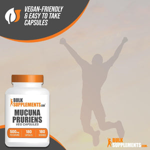 BULK SUPPLEMENTS - Bulk Supplements Mucuna Pruriens 500Mg. 180 Capsulas - The Red Vitamin MX - Suplementos Alimenticios - {{ shop.shopifyCountryName }}