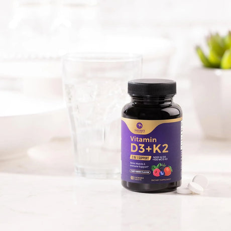 NATURE´S PEAK - Nature's Peak Vitamin D3 5000IU Plus K2 60 Tabletas Masticables - The Red Vitamin MX - Suplementos Alimenticios - {{ shop.shopifyCountryName }}