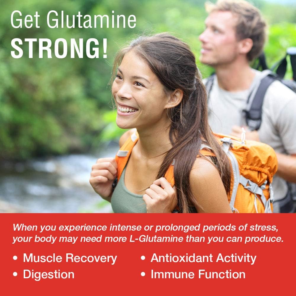 Solaray L-Glutamine 500Mg. 100 Capsulas - The Red Vitamin MX - Suplementos Alimenticios - SOLARAY