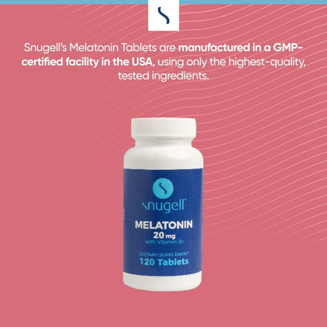 SNUGELL - Snugell Melatonin 20Mg. 120 Tabletas - The Red Vitamin MX - Suplementos Alimenticios - {{ shop.shopifyCountryName }}