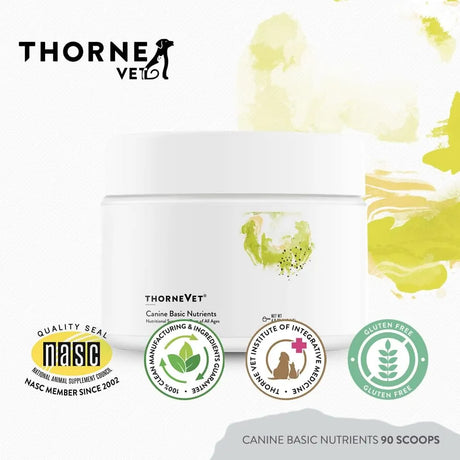 THORNEVET - ThorneVET Canine Basic Nutrients Multivitamin Support for Dogs 90 Servicios 113Gr. - The Red Vitamin MX - Multivitamínicos Para Perros - {{ shop.shopifyCountryName }}