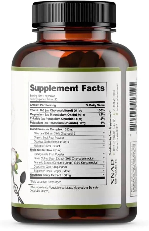 SNAP - Snap Supplements Heart Health and Blood Circulation 90 Capsulas - The Red Vitamin MX - Suplementos Alimenticios - {{ shop.shopifyCountryName }}