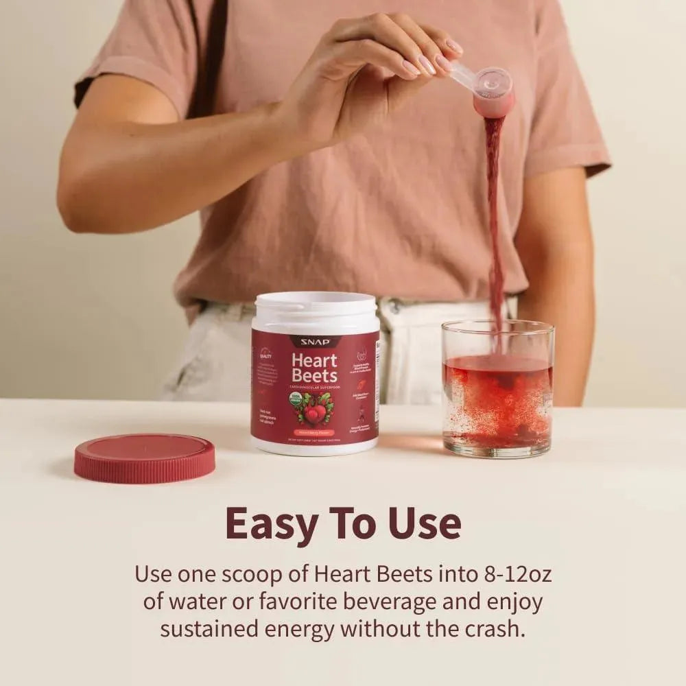 SNAP - Snap Supplements Heart Beets Powder 250Gr. - The Red Vitamin MX - Suplementos Alimenticios - {{ shop.shopifyCountryName }}