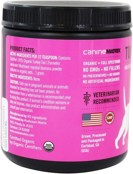 OM - Om Mushroom Matrix Pet Turkey Tail 200Gr. - The Red Vitamin MX - Suplementos Herbales Para Perros - {{ shop.shopifyCountryName }}