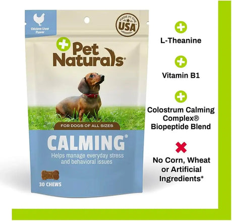 PET NATURALS - Pet Naturals Calming for Dogs Chicken 30 Masticables - The Red Vitamin MX - Relajantes Para Perros - {{ shop.shopifyCountryName }}