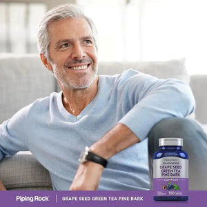 PIPING ROCK - Piping Rock Grape Seed, Green Tea & Pine Bark Complex 180 Capsulas - The Red Vitamin MX - Suplementos Alimenticios - {{ shop.shopifyCountryName }}