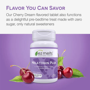 EZ MELTS - EZ Melts Dissolvable Melatonin Plus 60 Tabletas - The Red Vitamin MX - Suplementos Alimenticios - {{ shop.shopifyCountryName }}