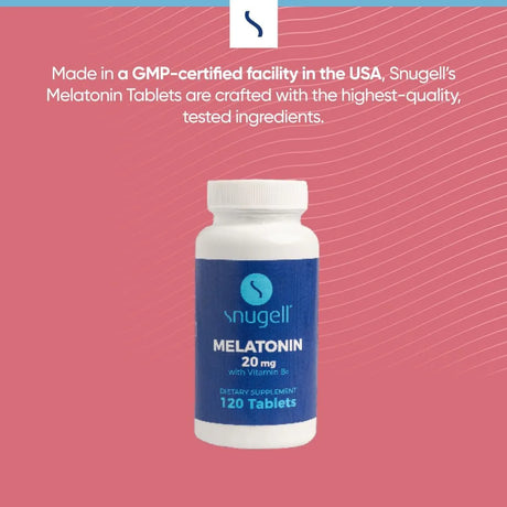 SNUGELL - Snugell Melatonin 20Mg. 120 Tabletas 2 Pack - The Red Vitamin MX - Suplementos Alimenticios - {{ shop.shopifyCountryName }}