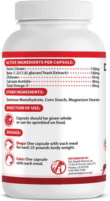 Doggy Naturals RENARAMAX Dietary Phosphate Binder and Renal Support for Cats and Dogs 120 Capsulas