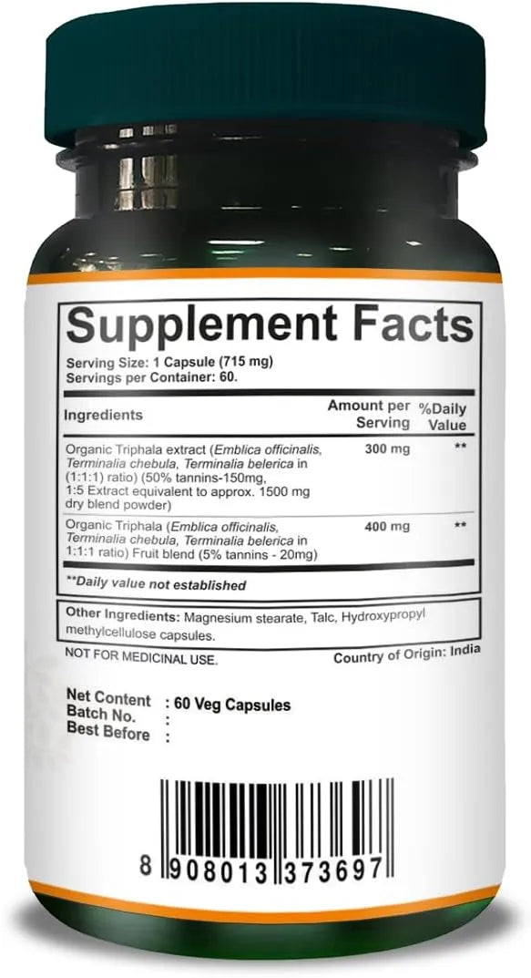 PURE NUTRITION - Pure Nutrition Triphala Extract 60 Capsulas - The Red Vitamin MX - Suplementos Alimenticios - {{ shop.shopifyCountryName }}