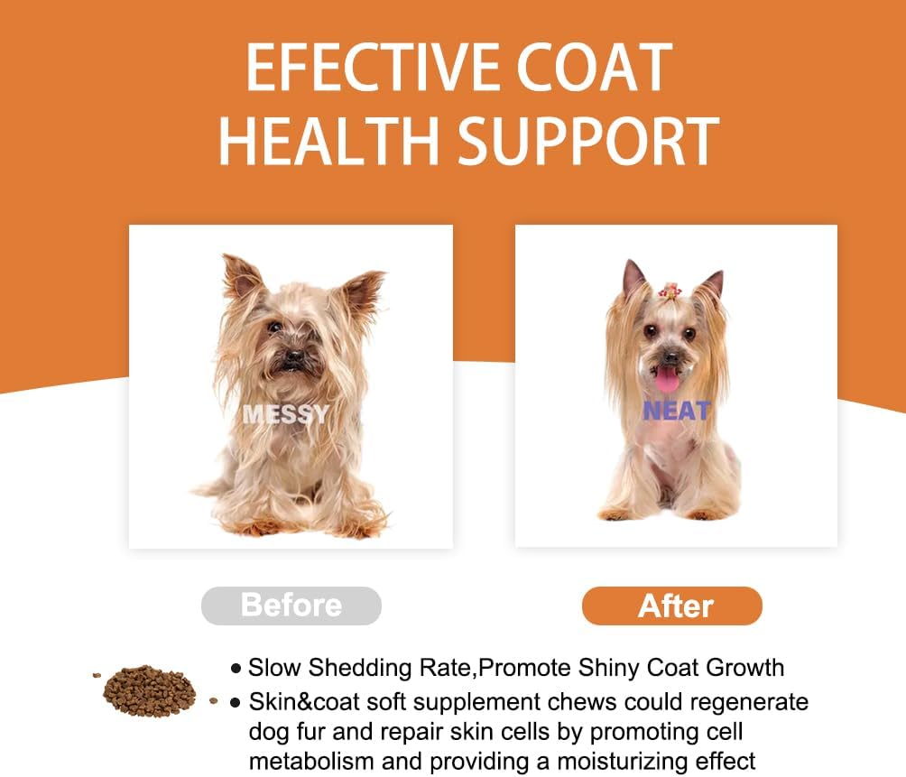 Nutridog Skin & Coat Supplement for Dogs 120 Masticables