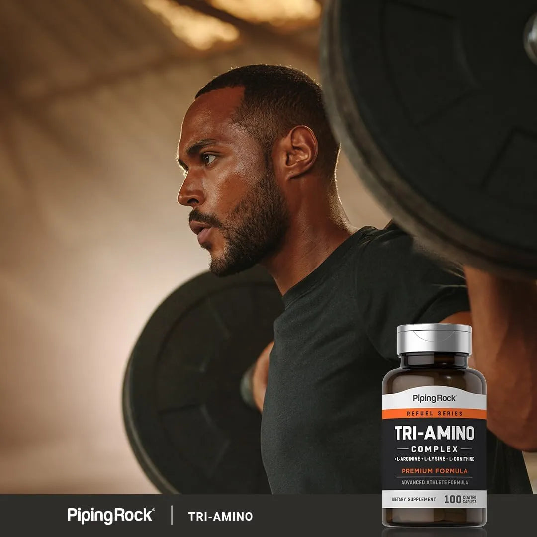 PIPING ROCK - Piping Rock Tri Amino L-Arginine L-Ornithine L-Lysine 100 Tabletas - The Red Vitamin MX - Suplementos Alimenticios - {{ shop.shopifyCountryName }}