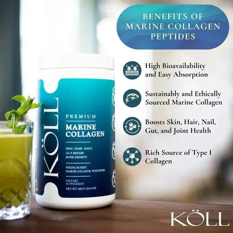 KOLL - KOLL Marine Collagen Peptides Powder 300Gr. - The Red Vitamin MX - Suplementos Alimenticios - {{ shop.shopifyCountryName }}