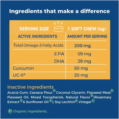 JOPE - Jope Hip and Joint Dog Chews with UC-II Collagen 60 Masticables - The Red Vitamin MX - Cuidado De Cadera Y Articulaciones Para Perros - {{ shop.shopifyCountryName }}