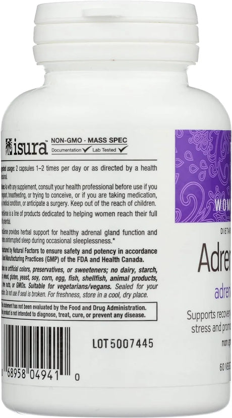 NATURAL FACTORS - Natural Factors WomenSense AdrenaSense 60 Capsulas - The Red Vitamin MX - Suplementos Alimenticios - {{ shop.shopifyCountryName }}