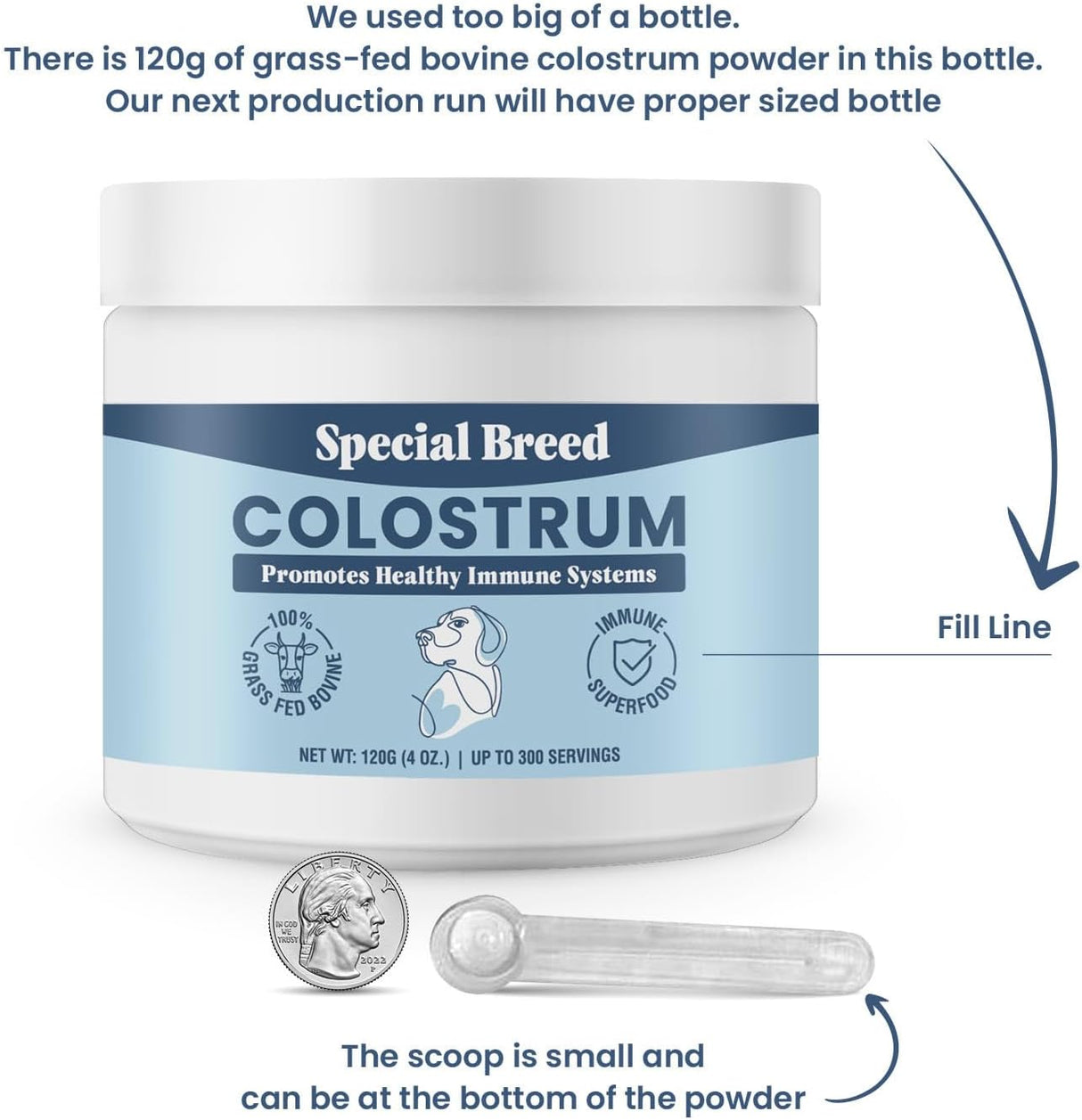 Special Breed Bovine Colostrum for Dogs and Cats 120Gr.