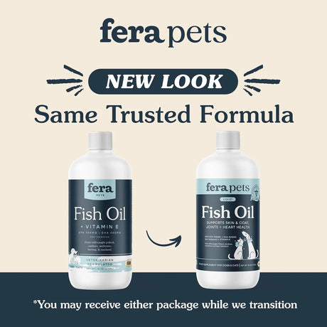 FERA PETS - Fera Pet Organics Omega 3 Wild Caught Fish Oil for Dogs & Cats 16 Fl.Oz. - The Red Vitamin MX - Aceite De Pescado Para Perros - {{ shop.shopifyCountryName }}