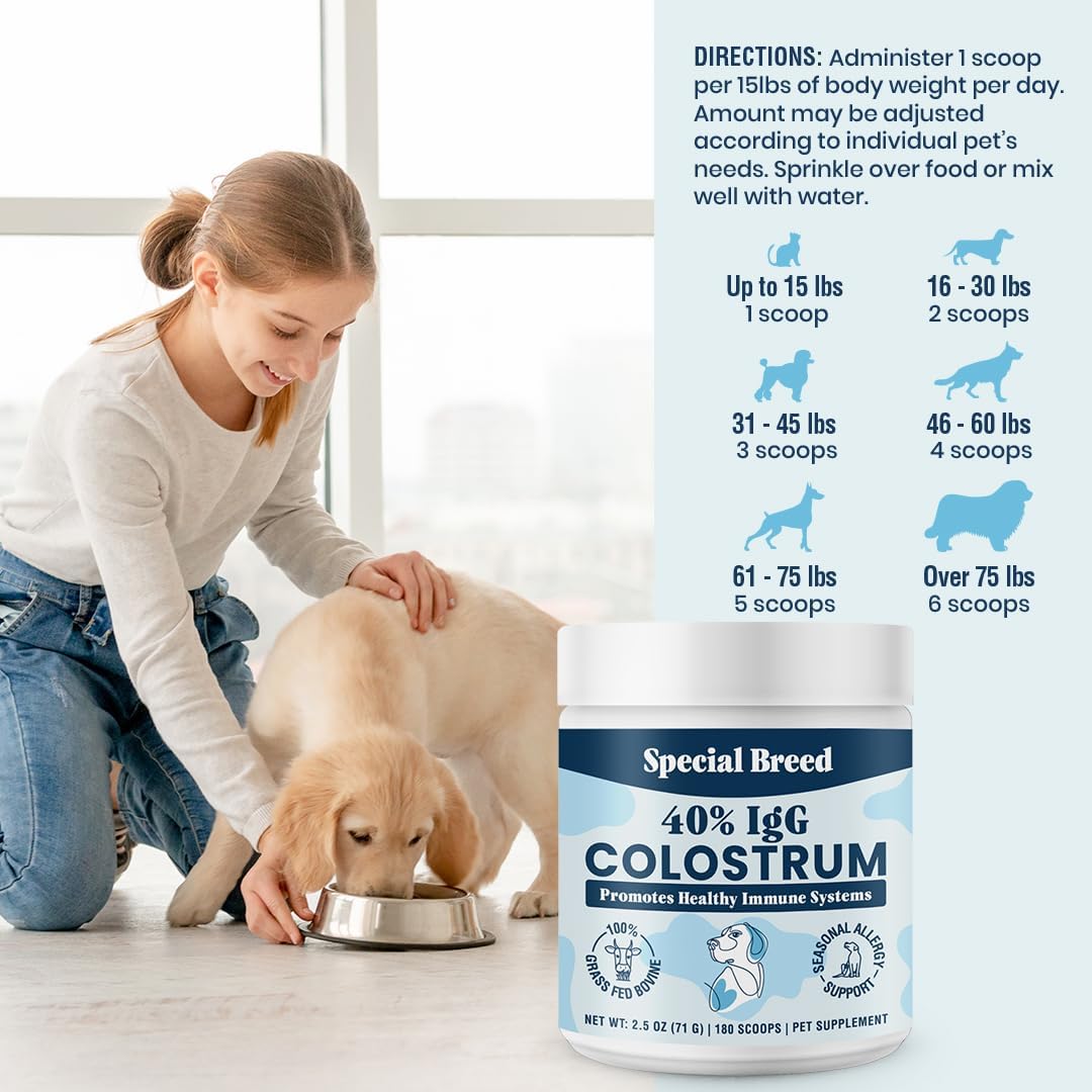Special Breed 40% IgG Grass Fed Colostrum for Dogs 71Gr.