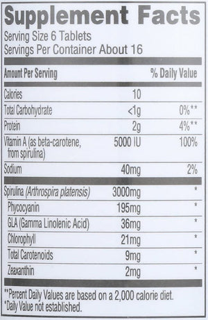 365 by Whole Foods Market Spirulina 3000Mg., 100 Tabletas - The Red Vitamin MX - Suplementos Alimenticios - 365