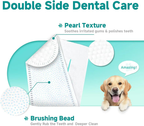 LULUMONSTER - LULUMONSTER Pet Dental Finger Wipes for Dogs & Cats Unscented 50 Toallitas - The Red Vitamin MX - Cuidado Dental Para Perros - {{ shop.shopifyCountryName }}