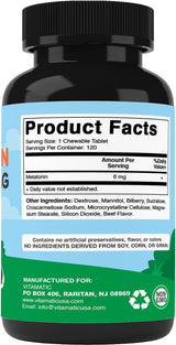 Vitamatic Melatonin for Dogs Beef Flavor 6Mg. 120 Tabletas Masticables