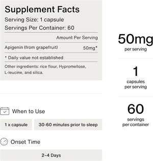 MOMENTOUS - Momentous Apigenin 50Mg. 60 Capsulas - The Red Vitamin MX - Suplementos Alimenticios - {{ shop.shopifyCountryName }}