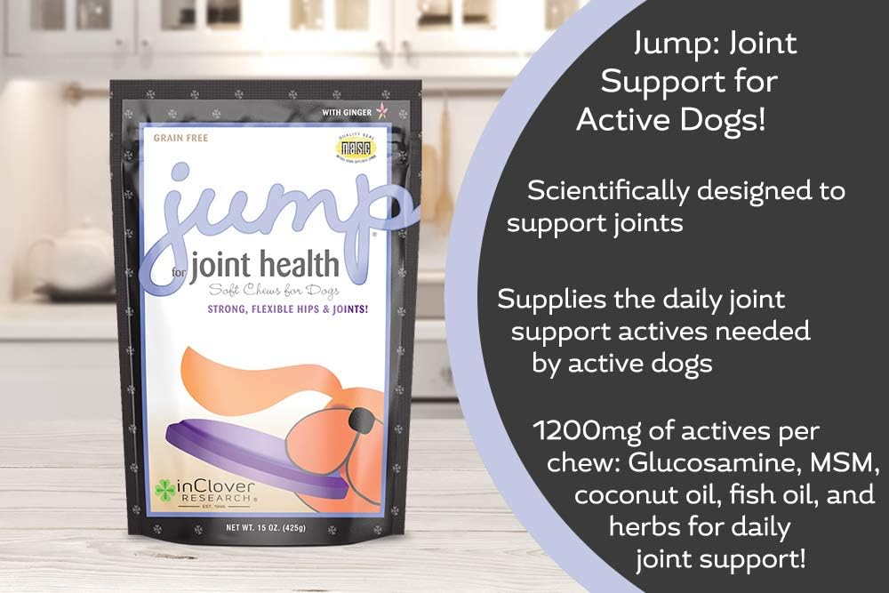 In Clover Jump Soft Chews for Daily Joint Care and Endurance Support for Dogs 150Gr.