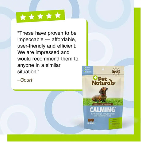 PET NATURALS - Pet Naturals Calming for Dogs Chicken 30 Masticables - The Red Vitamin MX - Relajantes Para Perros - {{ shop.shopifyCountryName }}