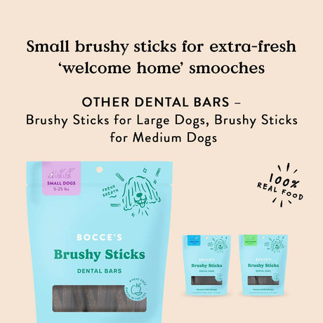 BOCCE'S BAKERY - Bocce’s Bakery Dailies Brushy Sticks to Support Oral Health & Fresh Breath Small Dogs 368Gr. - The Red Vitamin MX - Cuidado Dental Para Perros - {{ shop.shopifyCountryName }}