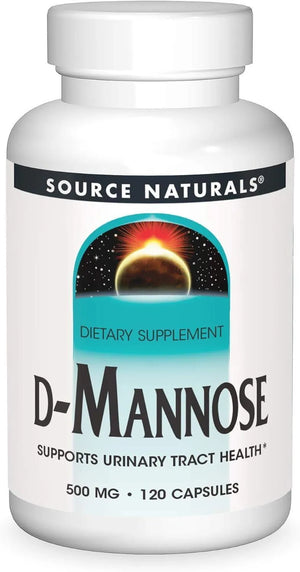 SOURCE NATURALS - Source Naturals D-Mannose 500Mg. 120 Capsulas - The Red Vitamin MX - Suplementos Alimenticios - {{ shop.shopifyCountryName }}