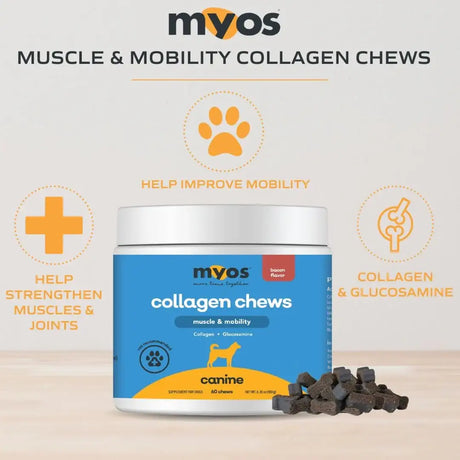 MYOS - MYOS Canine Muscle & Mobility Chews 60 Masticables - The Red Vitamin MX - Cuidado De Cadera Y Articulaciones Para Perros - {{ shop.shopifyCountryName }}